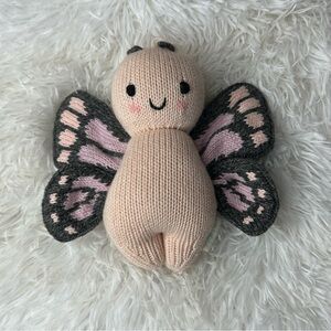 Cuddle + Kind Baby Butterfly | 7in Peach Hand Knit